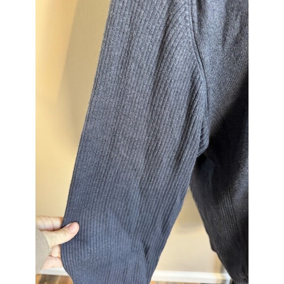 Woolrich Men's Dark Blue Knitted Wool Full-Zip Sweater Large - Picture 2 of 8